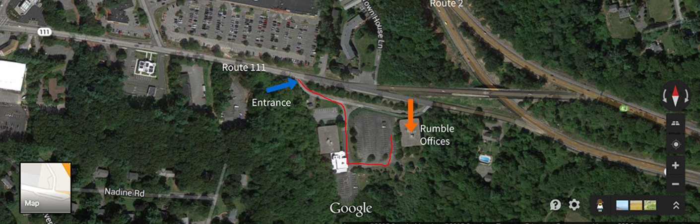Google maps image of our surrounding location